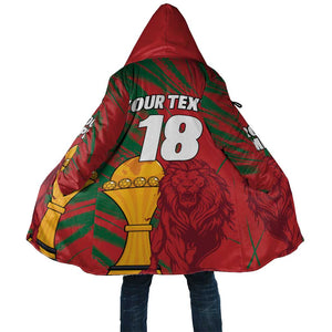 Custom Morocco Champions Football Cloak Atlas Lions Grunge Motif