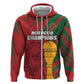 Custom Morocco Champions Football Hoodie Atlas Lions Grunge Motif