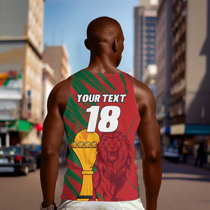 Custom Morocco Champions Football Men Tank Top Atlas Lions Grunge Motif