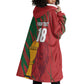 Custom Morocco Champions Football Wearable Blanket Hoodie Atlas Lions Grunge Motif