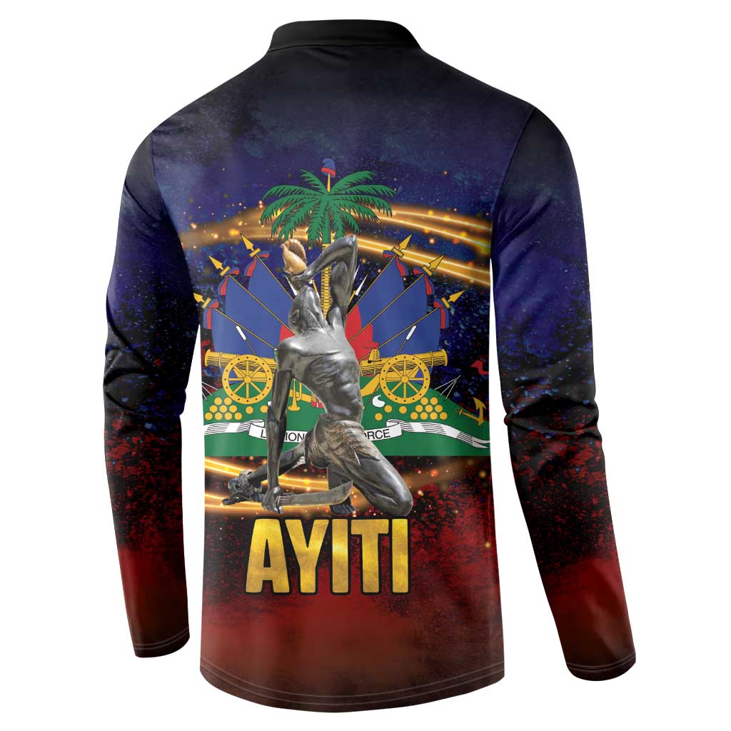 Haiti Mondyal 2026 Button Sweatshirt Proud to Be Haitian