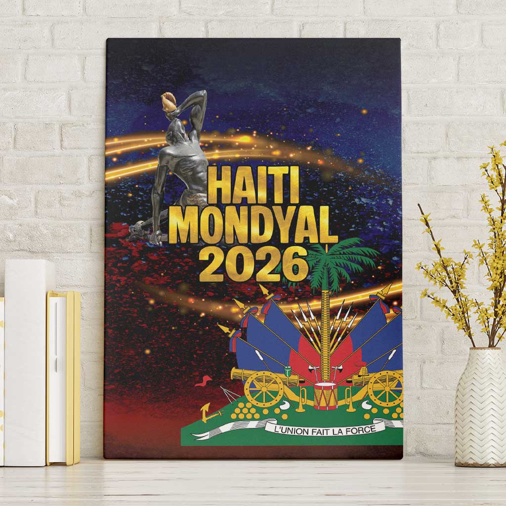 Haiti Mondyal 2026 Canvas Wall Art Proud to Be Haitian