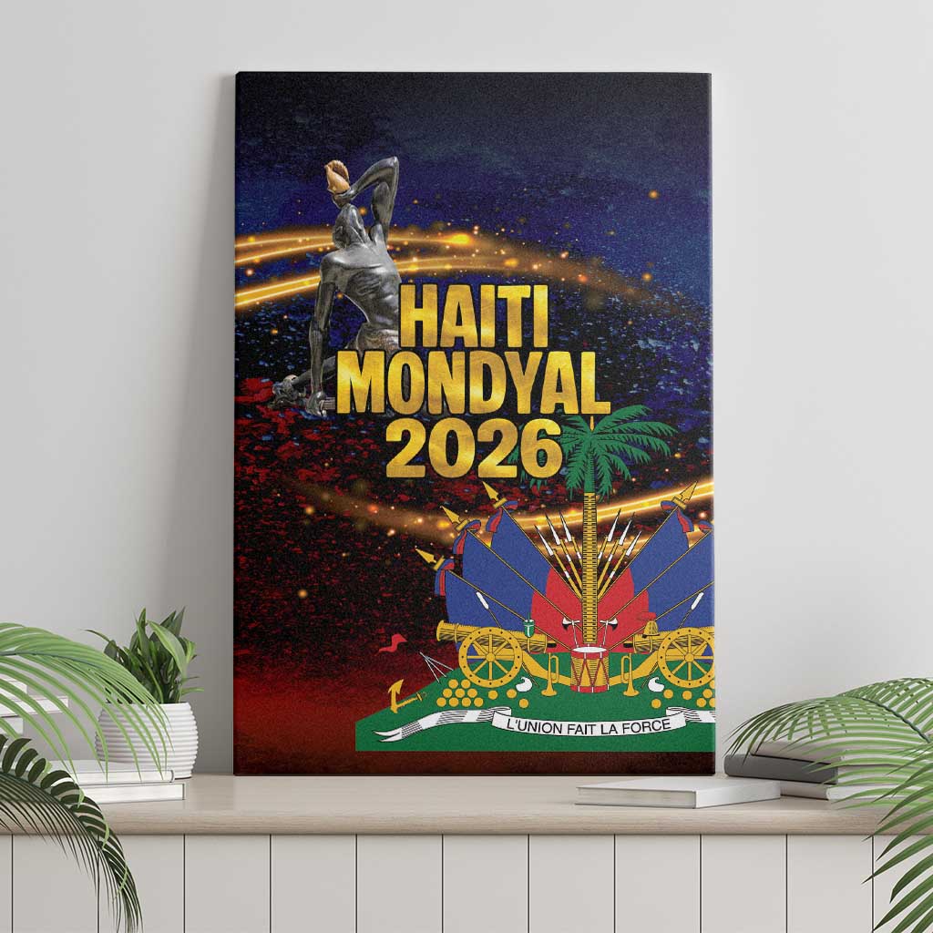 Haiti Mondyal 2026 Canvas Wall Art Proud to Be Haitian
