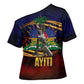 Haiti Mondyal 2026 Cross Shoulder Shirt Proud to Be Haitian