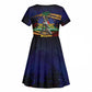 Haiti Mondyal 2026 Kid Short Sleeve Dress Proud to Be Haitian