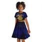 Haiti Mondyal 2026 Kid Short Sleeve Dress Proud to Be Haitian