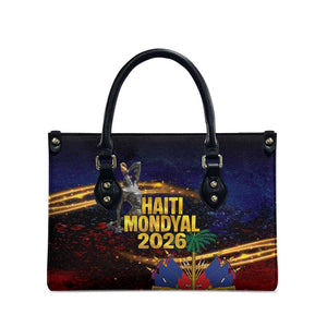 Haiti Mondyal 2026 Leather Bag Proud to Be Haitian