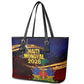 Haiti Mondyal 2026 Leather Tote Bag Proud to Be Haitian