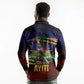 Haiti Mondyal 2026 Long Sleeve Polo Shirt Proud to Be Haitian