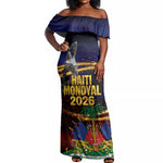 Haiti Mondyal 2026 Off Shoulder Maxi Dress Proud to Be Haitian