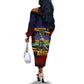 Haiti Mondyal 2026 Off The Shoulder Long Sleeve Dress Proud to Be Haitian
