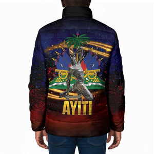 Haiti Mondyal 2026 Padded Jacket Proud to Be Haitian