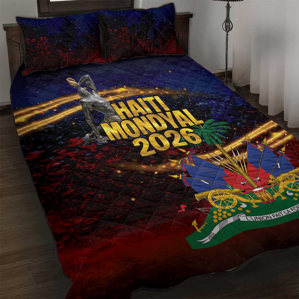 Haiti Mondyal 2026 Quilt Bed Set Proud to Be Haitian