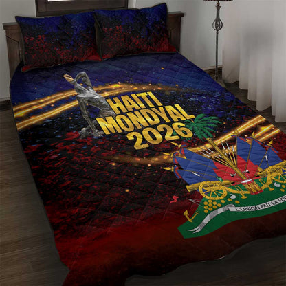Haiti Mondyal 2026 Quilt Bed Set Proud to Be Haitian