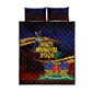 Haiti Mondyal 2026 Quilt Bed Set Proud to Be Haitian