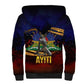 Haiti Mondyal 2026 Sherpa Hoodie Proud to Be Haitian