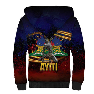Haiti Mondyal 2026 Sherpa Hoodie Proud to Be Haitian