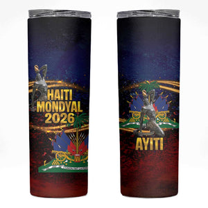 Haiti Mondyal 2026 Skinny Tumbler Proud to Be Haitian