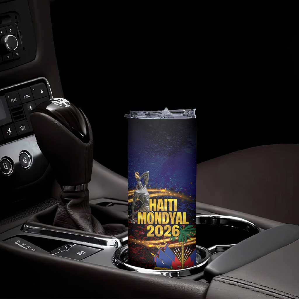 Haiti Mondyal 2026 Skinny Tumbler Proud to Be Haitian