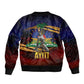 Haiti Mondyal 2026 Sleeve Zip Bomber Jacket Proud to Be Haitian