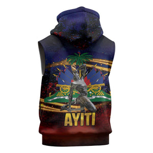 Haiti Mondyal 2026 Sleeveless Hoodie Proud to Be Haitian