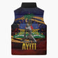 Haiti Mondyal 2026 Sleeveless Puffer Jacket Proud to Be Haitian