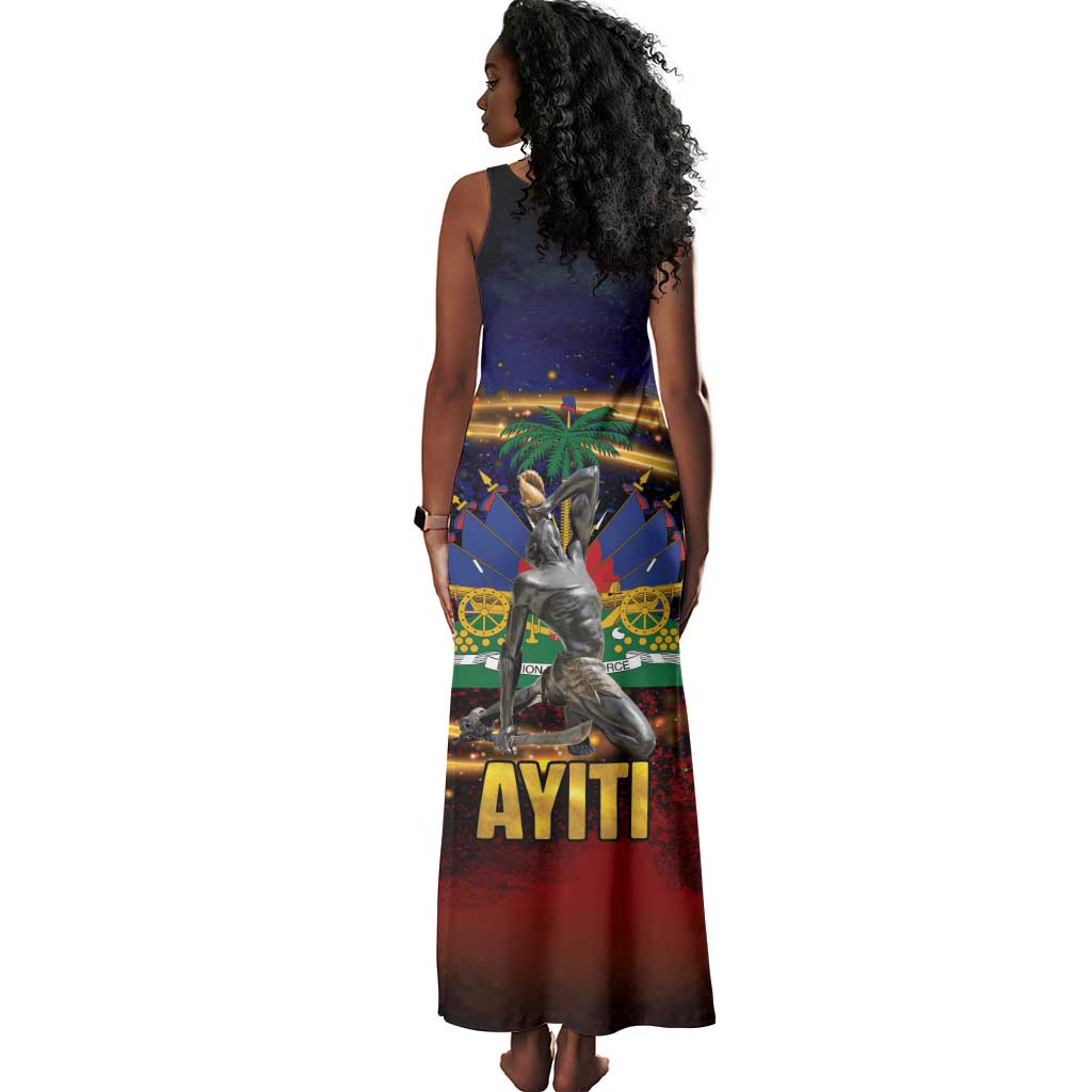 Haiti Mondyal 2026 Tank Maxi Dress Proud to Be Haitian