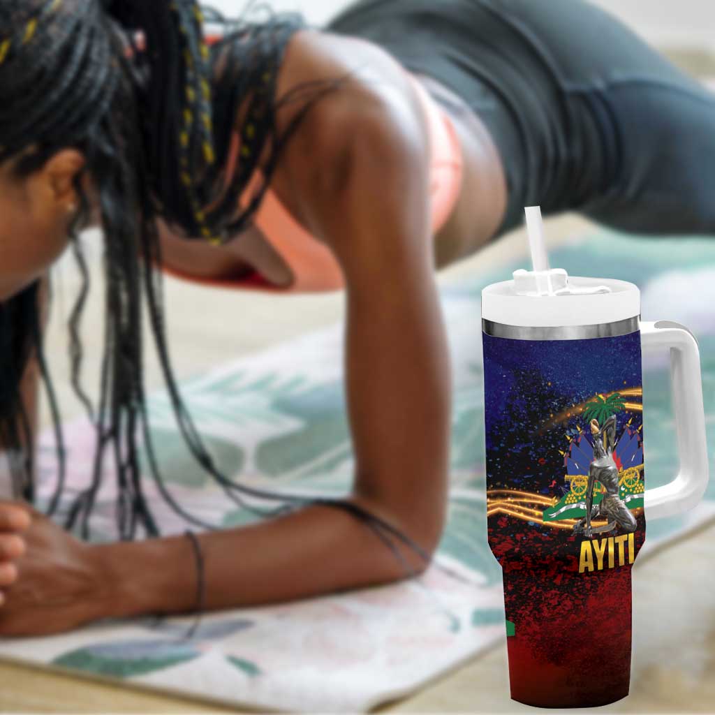 Haiti Mondyal 2026 Tumbler With Handle Proud to Be Haitian