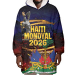 Haiti Mondyal 2026 Wearable Blanket Hoodie Proud to Be Haitian
