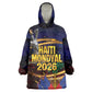 Haiti Mondyal 2026 Wearable Blanket Hoodie Proud to Be Haitian