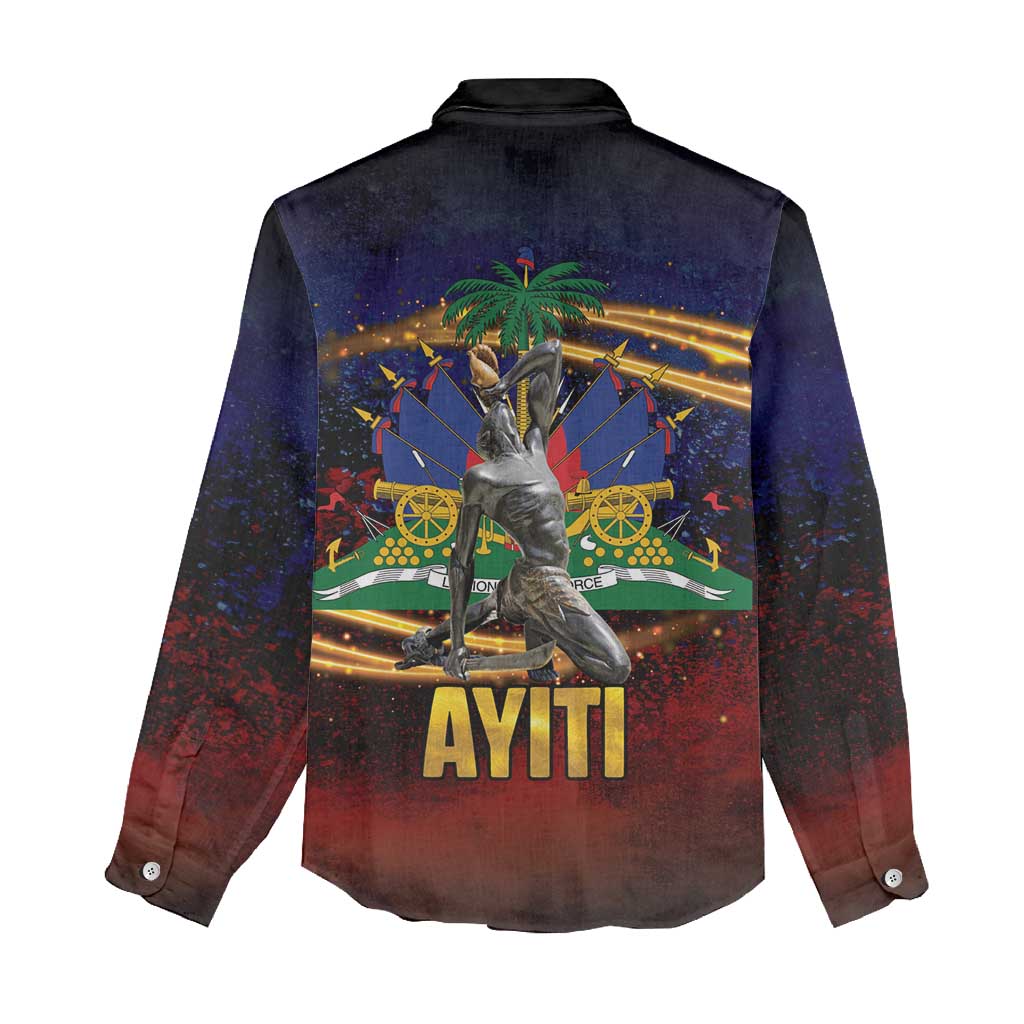 Haiti Mondyal 2026 Women Casual Shirt Proud to Be Haitian