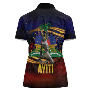 Haiti Mondyal 2026 Women Polo Shirt Proud to Be Haitian