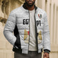 Custom Egypt Football Bomber Puffer Jacket 2026 Glory Run White Edition