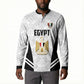 Custom Egypt Football Button Sweatshirt 2026 Glory Run White Edition