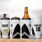 Custom Egypt Football 4 in 1 Can Cooler Tumbler 2026 Glory Run White Edition