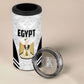 Custom Egypt Football 4 in 1 Can Cooler Tumbler 2026 Glory Run White Edition