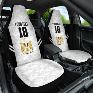Custom Egypt Football Car Seat Cover 2026 Glory Run White Edition
