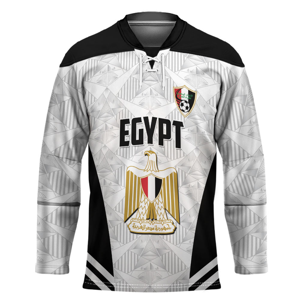 Custom Egypt Football Hockey Jersey 2026 Glory Run White Edition