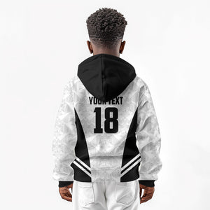Custom Egypt Football Kid Hoodie 2026 Glory Run White Edition