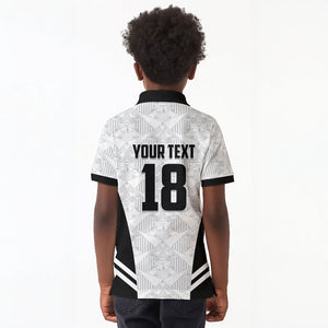 Custom Egypt Football Kid Polo Shirt 2026 Glory Run White Edition
