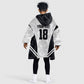 Custom Egypt Football Kid Wearable Blanket Hoodie 2026 Glory Run White Edition