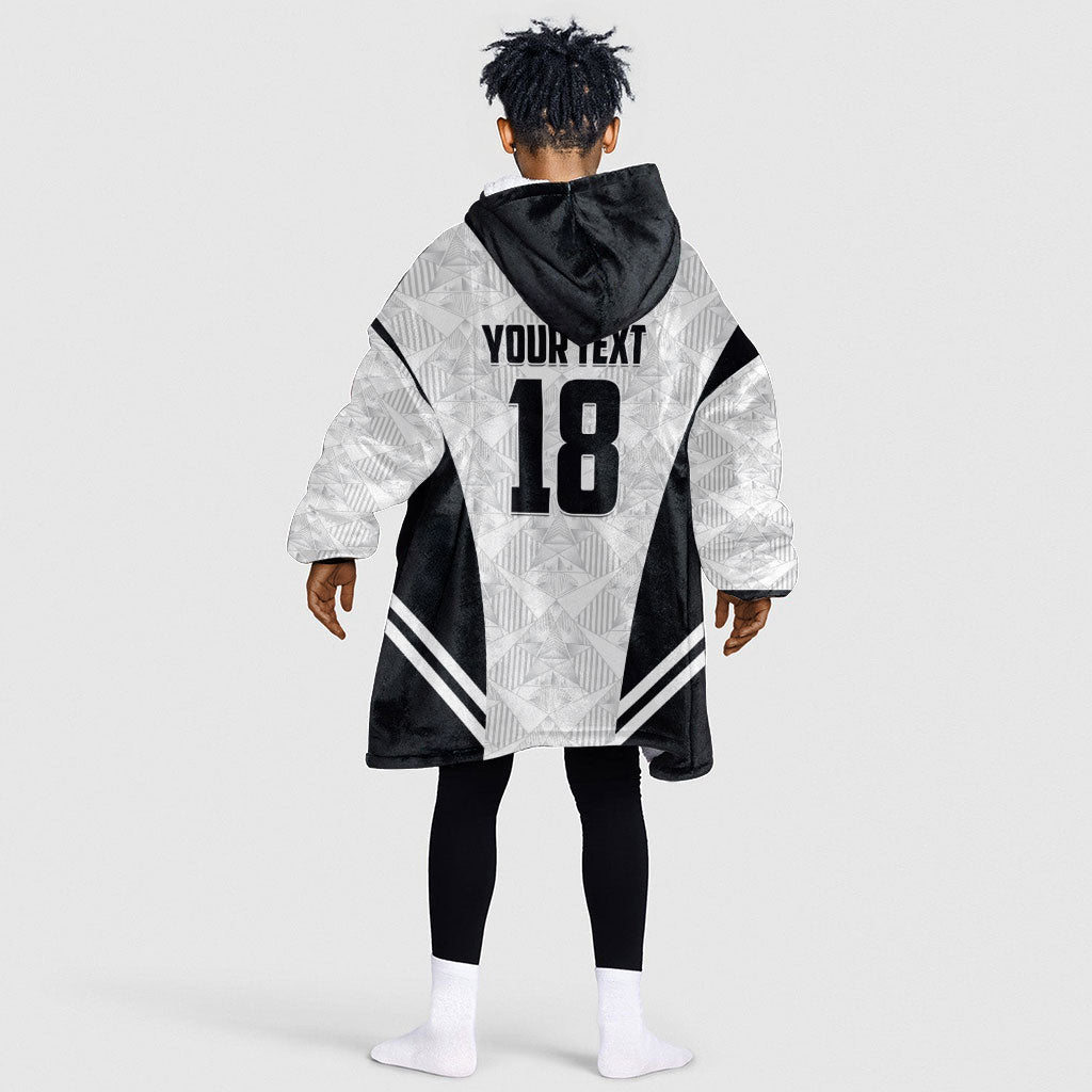 Custom Egypt Football Kid Wearable Blanket Hoodie 2026 Glory Run White Edition