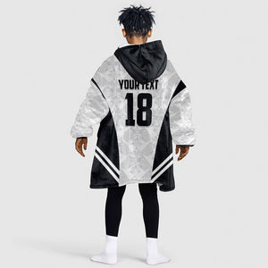 Custom Egypt Football Kid Wearable Blanket Hoodie 2026 Glory Run White Edition