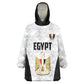 Custom Egypt Football Kid Wearable Blanket Hoodie 2026 Glory Run White Edition