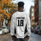Custom Egypt Football Long Sleeve Shirt 2026 Glory Run White Edition