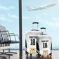 Custom Egypt Football Luggage Cover 2026 Glory Run White Edition