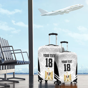 Custom Egypt Football Luggage Cover 2026 Glory Run White Edition