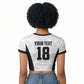 Custom Egypt Football Raglan Cropped T shirt 2026 Glory Run White Edition
