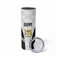 Custom Egypt Football Skinny Tumbler 2026 Glory Run White Edition