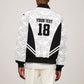 Custom Egypt Football Sleeve Zip Bomber Jacket 2026 Glory Run White Edition